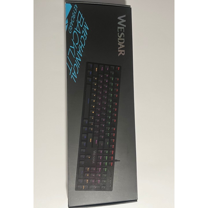 Klawiatura mechaniczna WESDAR MK821 RGB – gamingowa USB